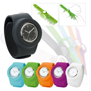 Slap silicone watch